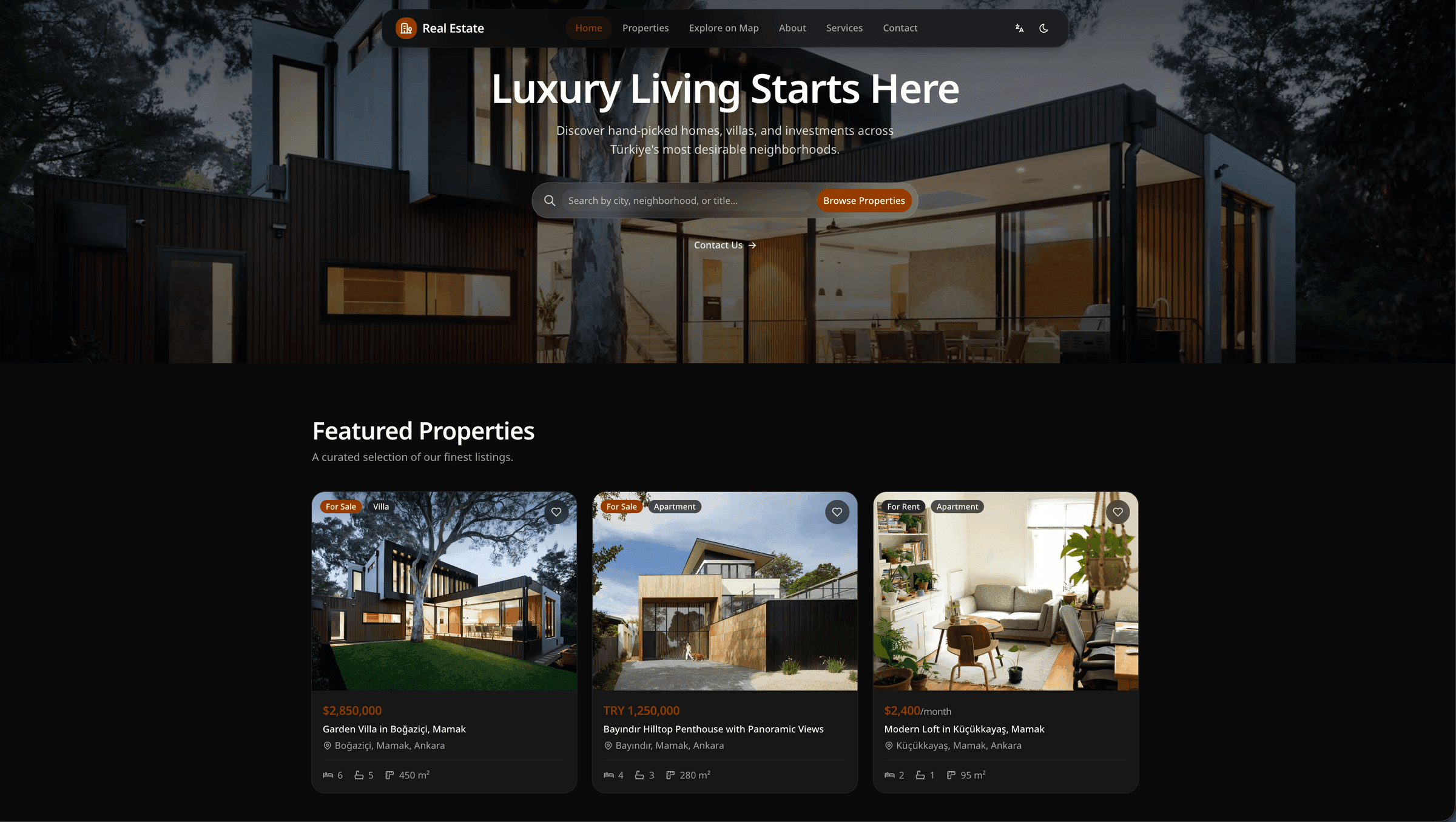 Real Estate platform